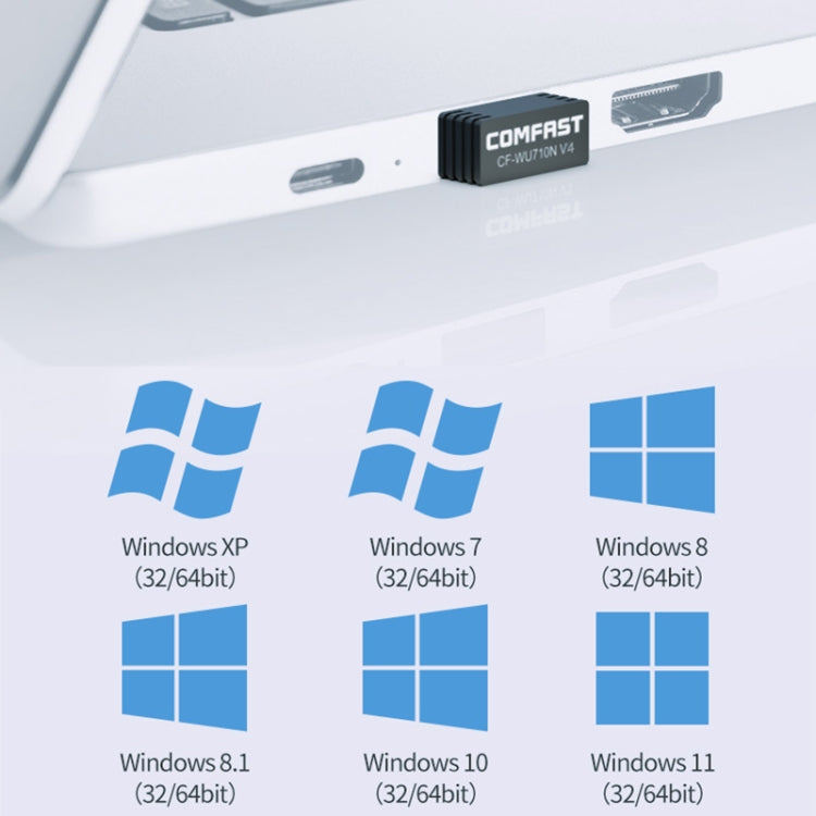 COMFAST CF-WU701N 150Mbps 2.4GHz WiFi4 Mini USB Network Adapter - USB Network Adapter by COMFAST | Online Shopping UK | buy2fix