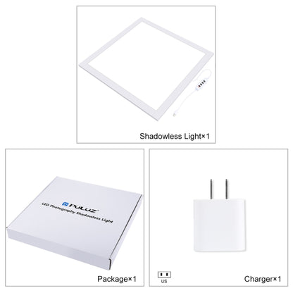 PULUZ 1000LM LED Acrylic No Polar Dimming Shadowless Light Pad with Switch for 40cm Photo Studio Box(US Plug) -  by PULUZ | Online Shopping UK | buy2fix