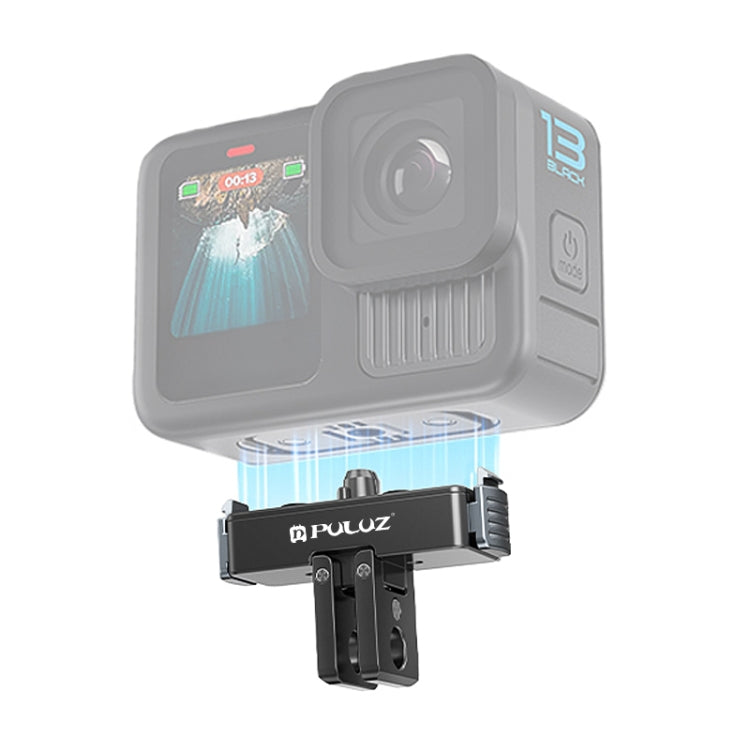 For GoPro HERO13 Black PULUZ Magnetic Quick Release Metal Base (Black) - Connection Mount by PULUZ | Online Shopping UK | buy2fix