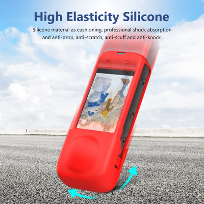 For Insta360 X4 PULUZ Full Body Dust-proof Silicone Protective Case (Red) - Case & Bags by PULUZ | Online Shopping UK | buy2fix