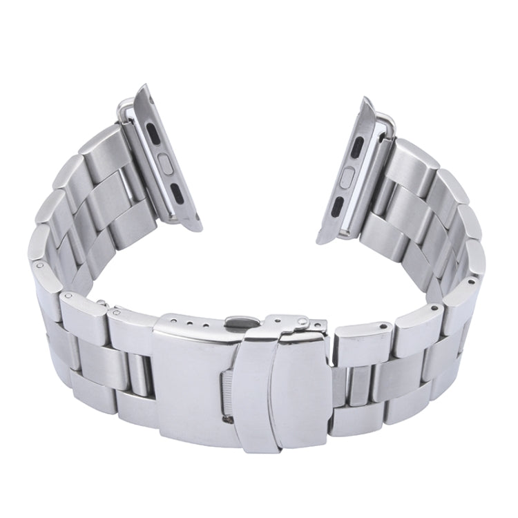 For Apple Watch 42mm Stainless Steel Classic Buckle Watch Band - Watch Bands by buy2fix | Online Shopping UK | buy2fix