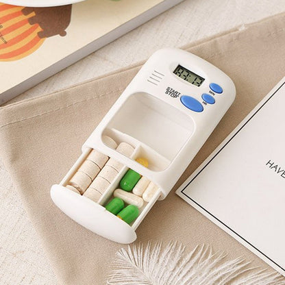 Smart portable Multi-Alarm Timer Pills Reminder Medicine Box(White) - Pill Boxes by buy2fix | Online Shopping UK | buy2fix