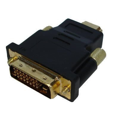 HDMI 19Pin Male to DVI 24+1 Pin Male adapter (Gold Plated)(Black) - Adapter by buy2fix | Online Shopping UK | buy2fix