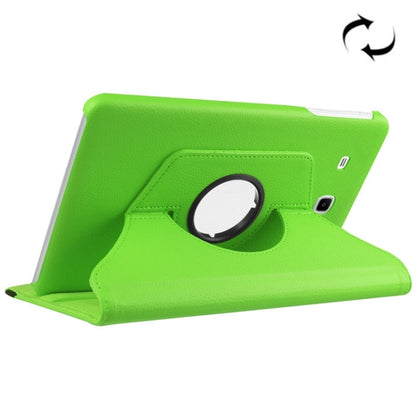 Litchi Texture Horizontal Flip Solid Color Leather Case with 360 Degrees Rotation Holder for Galaxy Tab E 9.6 / T560 / T561(Green) - Other Galaxy Tab PC by buy2fix | Online Shopping UK | buy2fix