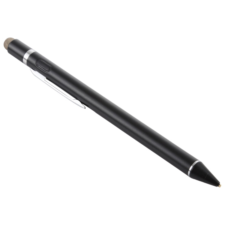 1.5-2.3mm Rechargeable Capacitive Touch Screen Active Stylus Pen(Black) - Stylus Pen by buy2fix | Online Shopping UK | buy2fix