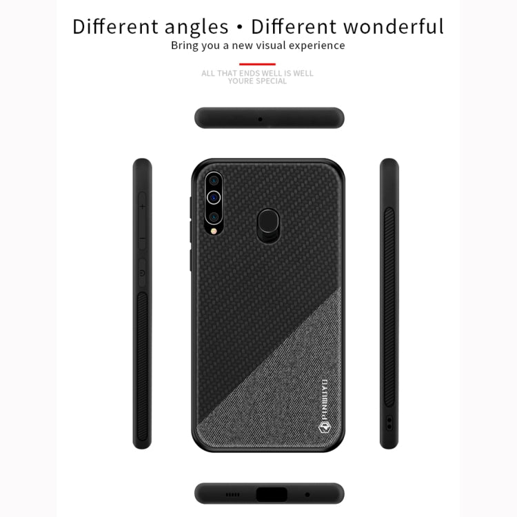 PINWUYO Honors Series Shockproof PC + TPU Protective Case for Galaxy A60 (Black) - Galaxy Phone Cases by PINWUYO | Online Shopping UK | buy2fix