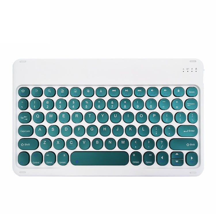 X3 10 inch Universal Tablet Round Keycap Wireless Bluetooth Keyboard (Dark Green) - Universal Keyboard by buy2fix | Online Shopping UK | buy2fix