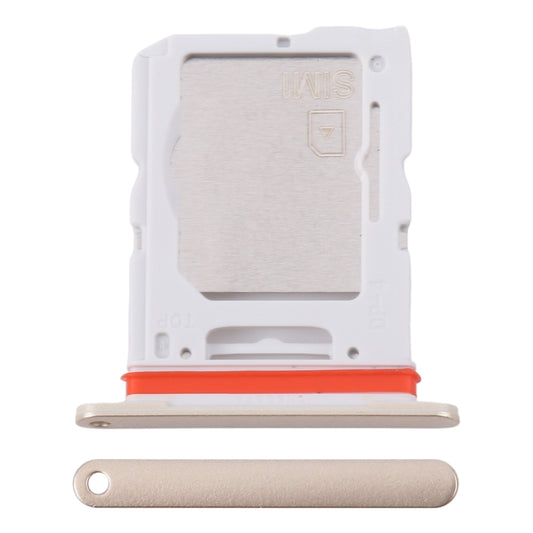 For Samsung Galaxy M55 SM-M556B Original SIM Card Tray + SIM Card Tray / Micro SD Card Tray (Gold) - Galaxy M Series Parts by buy2fix | Online Shopping UK | buy2fix