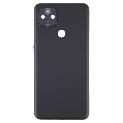 For Google Pixel 4A 5G Battery Back Cover with Camera Lens Cover(Black) - Back Cover by buy2fix | Online Shopping UK | buy2fix