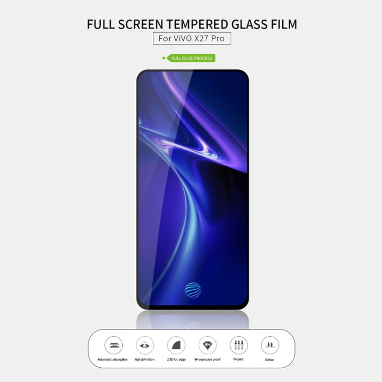 PINWUYO 9H 2.5D Full Screen Tempered Glass Film for vivo X27 Pro - vivo Tempered Glass by PINWUYO | Online Shopping UK | buy2fix