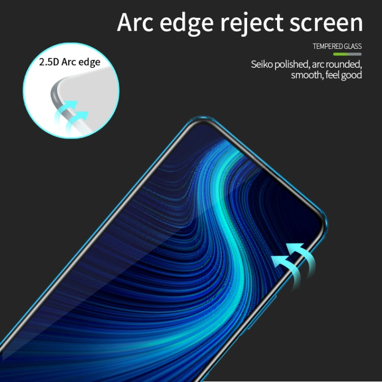 For Huawei Honor X10 PINWUYO 9H 2.5D Full Screen Tempered Glass Film(Black) - Honor Tempered Glass by PINWUYO | Online Shopping UK | buy2fix