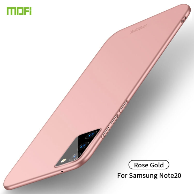 For Samsung Galaxy Note20 MOFI Frosted PC Ultra-thin Hard Case(Rose gold) - Galaxy Note20 Cases by MOFI | Online Shopping UK | buy2fix