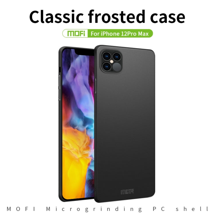 For iPhone 12 Pro Max MOFI Frosted PC Ultra-thin Hard Case(Gold) - iPhone 12 Pro Max Cases by MOFI | Online Shopping UK | buy2fix