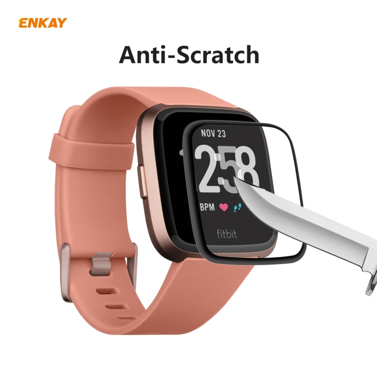 1 PCS For Fitbit Versa 3 / Fitbit Sense ENKAY Hat-Prince 3D Full Screen Soft PC Edge + PMMA HD Screen Protector Film - Screen Protector by ENKAY | Online Shopping UK | buy2fix