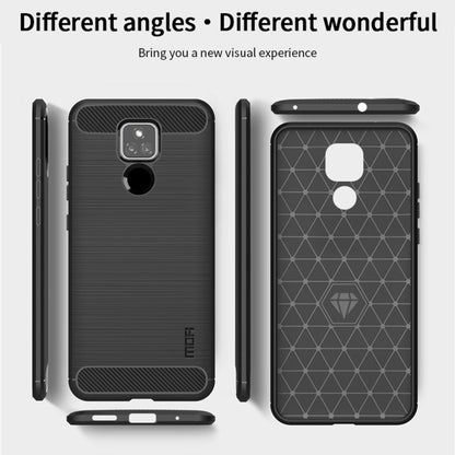 For Motorola Moto G Play 2021 MOFI Gentleness Series Brushed Texture Carbon Fiber Soft TPU Case(Gray) - Motorola Cases by MOFI | Online Shopping UK | buy2fix