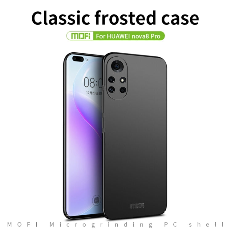 For Huawei Nova 8 Pro MOFI Frosted PC Ultra-thin Hard Case(Black) - Huawei Cases by MOFI | Online Shopping UK | buy2fix