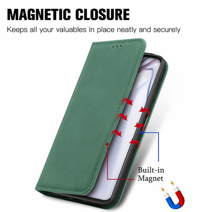 For Blackview A100 Retro Skin Feel Business Magnetic Horizontal Flip Leather Case with Holder & Card Slots & Wallet & Photo Frame(Green) - More Brand by buy2fix | Online Shopping UK | buy2fix