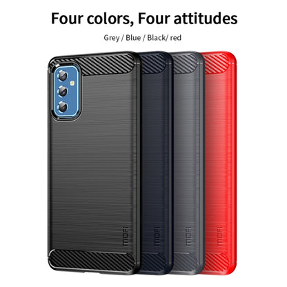 For Samsung Galaxy M52 5G MOFI Gentleness Series Brushed Texture Carbon Fiber Soft TPU Case(Black) - Galaxy Phone Cases by MOFI | Online Shopping UK | buy2fix