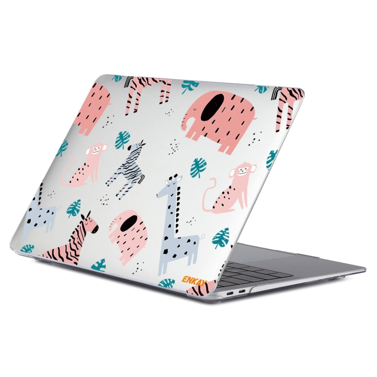 For MacBook Air 13.3 inch A1932 / A2179 / A2337 ENKAY Animal Series Pattern Laotop Protective Crystal Case(Animals No.2) - MacBook Air Cases by ENKAY | Online Shopping UK | buy2fix