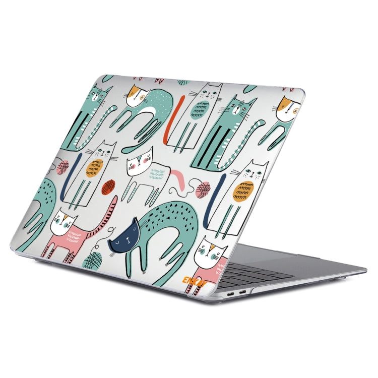 ENKAY Animal Series Pattern Laotop Protective Crystal Case For MacBook Pro 13.3 inch A2251 / A2289 / A2338 2020(Thin Cat) - MacBook Pro Cases by ENKAY | Online Shopping UK | buy2fix