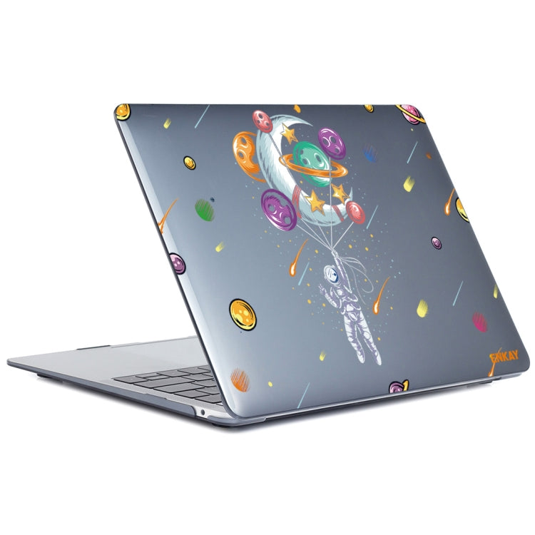 For MacBook Air 13.3 inch A1932 / A2179 / A2337 ENKAY Star Series Pattern Laotop Protective Crystal Case(Balloon Astronaut) - MacBook Air Cases by ENKAY | Online Shopping UK | buy2fix