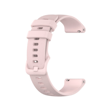 For Xiaomi Watch S1 22mm Checkered Silicone Watch Band(Pink) - Watch Bands by buy2fix | Online Shopping UK | buy2fix