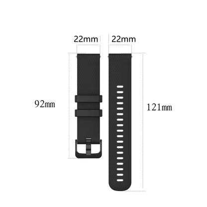 For Xiaomi Watch S1 22mm Checkered Silicone Watch Band(Pink) - Watch Bands by buy2fix | Online Shopping UK | buy2fix
