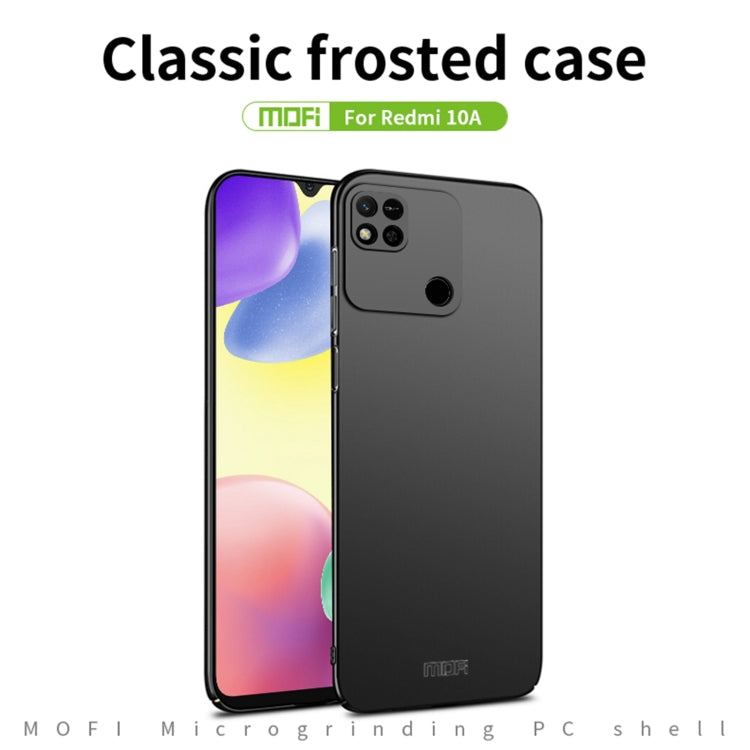 For Xiaomi Redmi 10A MOFI Frosted PC Ultra-thin Hard Case(Black) - Xiaomi Cases by MOFI | Online Shopping UK | buy2fix