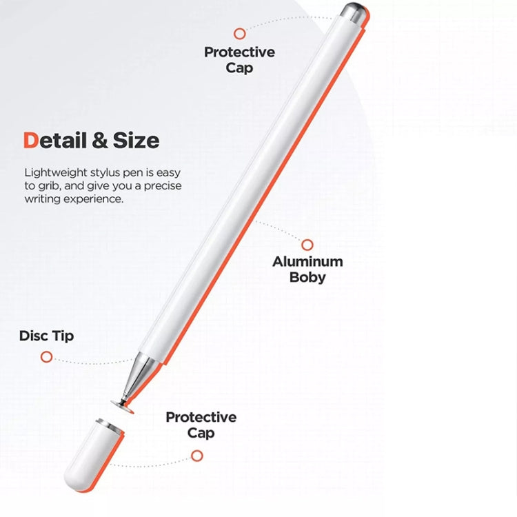 AT-29  High Accuracy Single Use Magnetic Suction Passive Capacitive Pen Mobile Phone Touch Stylus(White) - Stylus Pen by buy2fix | Online Shopping UK | buy2fix