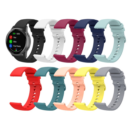 For Amazfit 3 22mm Solid Color Soft Silicone Watch Band(Black) - Watch Bands by buy2fix | Online Shopping UK | buy2fix