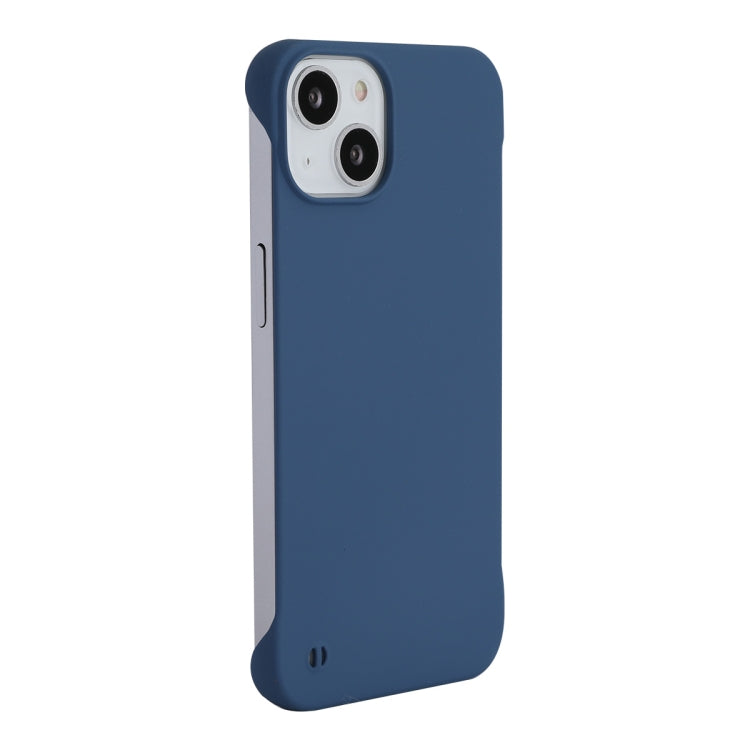 For iPhone 14 ENKAY Matte Frameless PC Phone Case(Dark Blue) - iPhone 14 Cases by ENKAY | Online Shopping UK | buy2fix