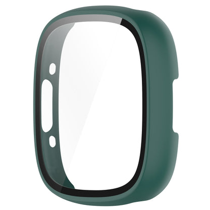 For  Fitbit Sense 2 PC+ Toughened Film Integrated Protective Case(Green) - Watch Cases by buy2fix | Online Shopping UK | buy2fix