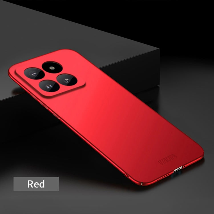 For?Xiaomi 14 Pro MOFI Micro-Frosted PC Ultra-thin Hard Phone Case(Red) - 14 Pro Cases by MOFI | Online Shopping UK | buy2fix