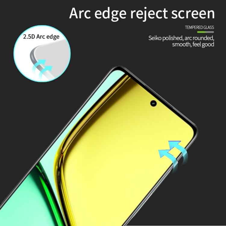 For Realme C67 5G PINWUYO 9H 2.5D Full Screen Tempered Glass Film(Black) - Realme Tempered Glass by PINWUYO | Online Shopping UK | buy2fix