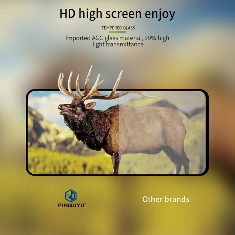 For Realme P1 / C65 PINWUYO 9H 2.5D Full Screen Tempered Glass Film(Black) - Realme Tempered Glass by PINWUYO | Online Shopping UK | buy2fix