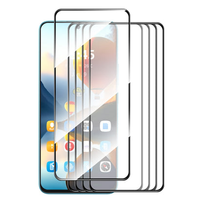 For Motorola Moto G Power 2024 5pcs ENKAY Full Glue High Aluminum-silicon Tempered Glass Film - Motorola Tempered Glass by ENKAY | Online Shopping UK | buy2fix