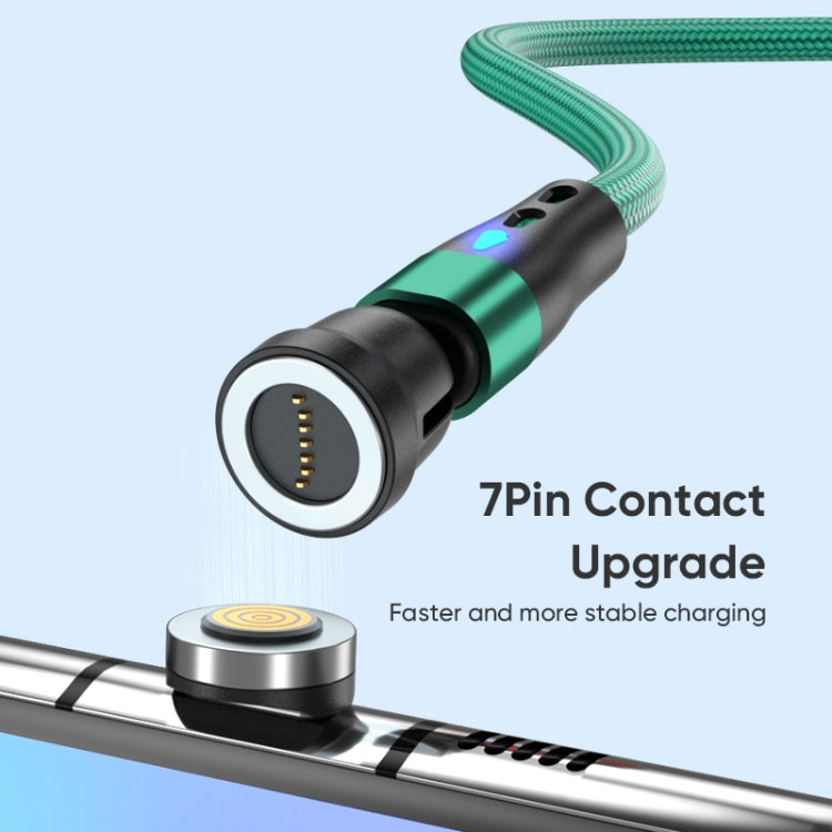 ENKAY PD60W Type-C to Type-C / 8 Pin / Micro USB Magnetic 540 Degrees Rotating Fast Charging Cable, Length:2m(Green) - Charging Cable & Head by ENKAY | Online Shopping UK | buy2fix