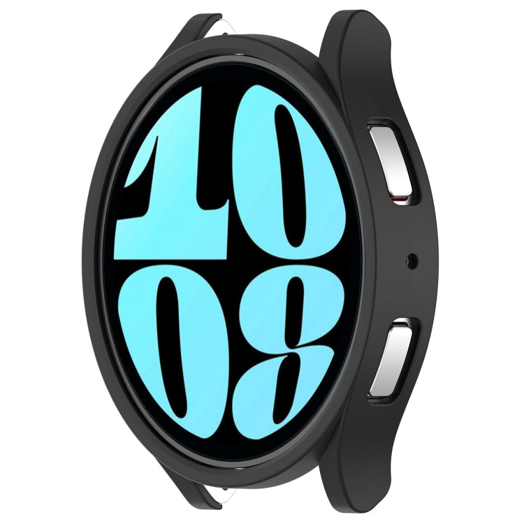 For Samsung Galaxy Watch 6 40mm Half Coverage Hollow PC Watch Protective Case(Black) - Watch Cases by buy2fix | Online Shopping UK | buy2fix
