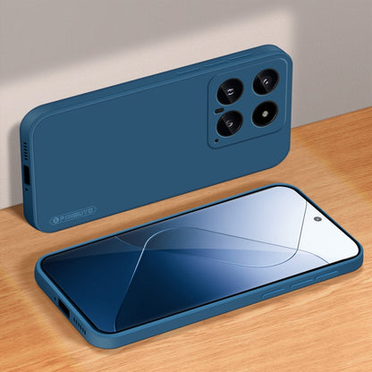 For Xiaomi 14 PINWUYO Sense Series Liquid Silicone TPU Phone Case(Blue) - Xiaomi Cases by PINWUYO | Online Shopping UK | buy2fix