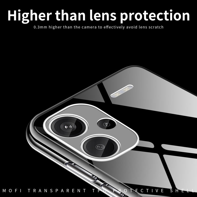 For Xiaomi Redmi Note 13 Pro+ MOFI Ming Series Ultra-thin TPU Phone Case(Transparent) - Note 13 Pro+ Cases by MOFI | Online Shopping UK | buy2fix