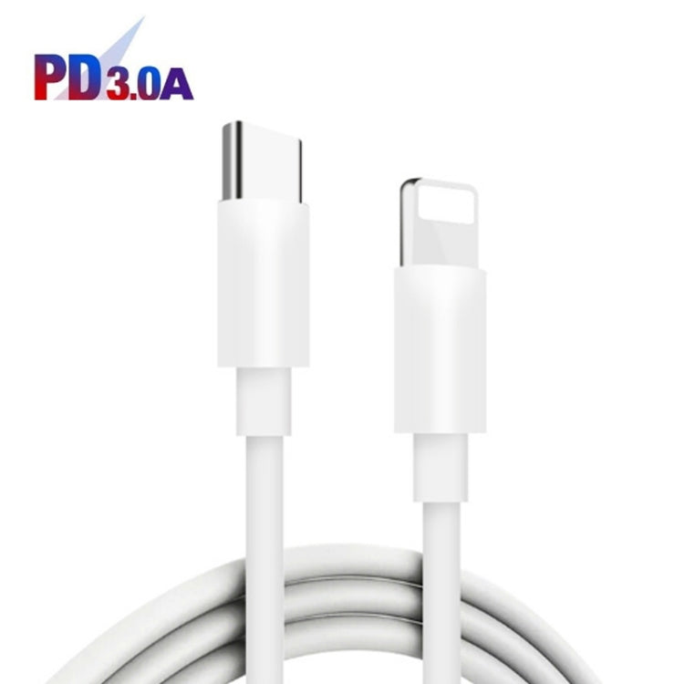 PD30W USB-C / Type-C + QC3.0 USB Dual Port Charger with 1m Type-C to 8 Pin Data Cable, US Plug - USB Charger by buy2fix | Online Shopping UK | buy2fix