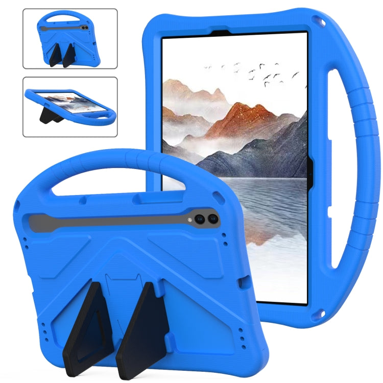 For Samsung Galaxy Tab S10 EVA Shockproof Tablet Case with Holder(Blue) - Tab S10 Cases by buy2fix | Online Shopping UK | buy2fix