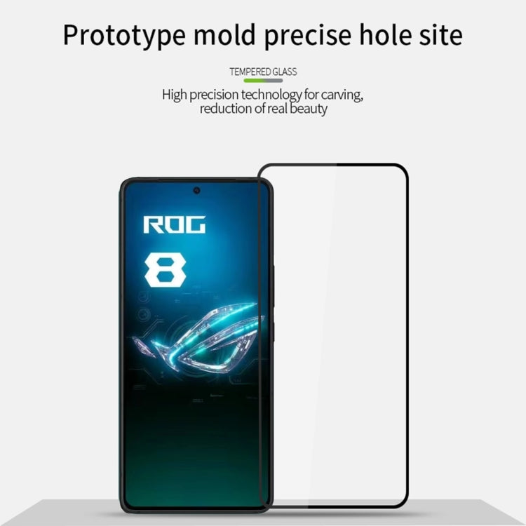 For ASUS ROG Phone 8 Pro PINWUYO 9H 2.5D Full Screen Tempered Glass Film(Black) - ASUS Tempered Glass by PINWUYO | Online Shopping UK | buy2fix