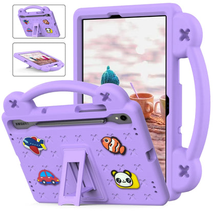 For Samsung Galaxy Tab S9 FE / X510N Handle Kickstand Children EVA Shockproof Tablet Case(Light Purple) - Galaxy Tab S9 FE by buy2fix | Online Shopping UK | buy2fix