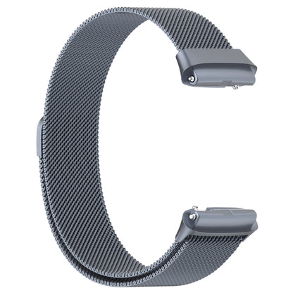 For Redmi Watch 3 Lite Milan Magnetic Steel Mesh Watch Band(Gray) - Watch Bands by buy2fix | Online Shopping UK | buy2fix