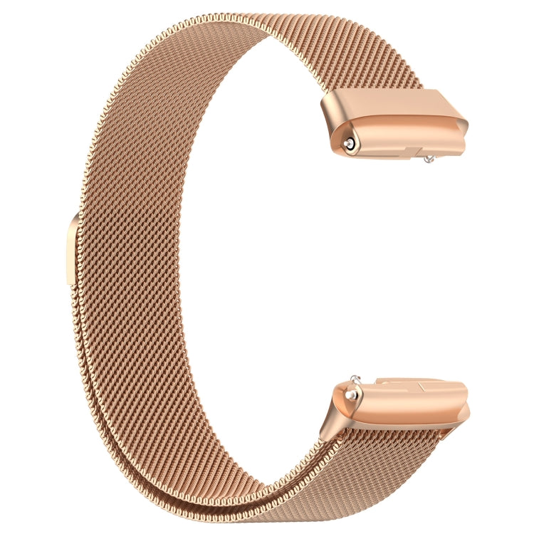 For Redmi Watch 3 Active Milan Magnetic Steel Mesh Watch Band(Rose Gold) - Watch Bands by buy2fix | Online Shopping UK | buy2fix