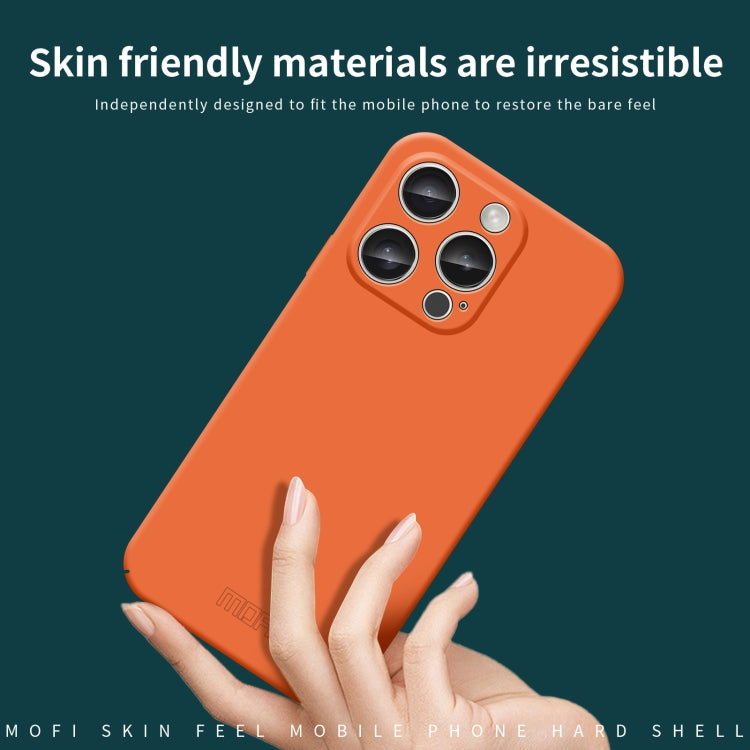 For iPhone 16 Pro MOFI Qin Series Skin Feel All-inclusive PC Phone Case(Orange) - iPhone 16 Pro Cases by MOFI | Online Shopping UK | buy2fix