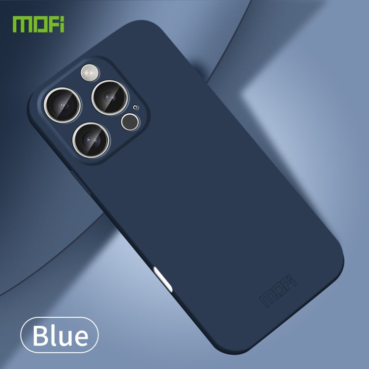 For iPhone 16 Pro Max MOFI Qin Series Skin Feel All-inclusive PC Phone Case(Blue) - iPhone 16 Pro Max Cases by MOFI | Online Shopping UK | buy2fix