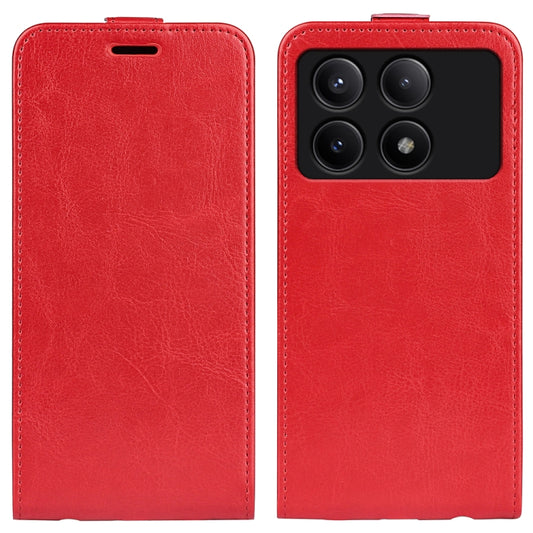 For Xiaomi Redmi K70E R64 Texture Single Vertical Flip Leather Phone Case(Red) - K70E Cases by buy2fix | Online Shopping UK | buy2fix