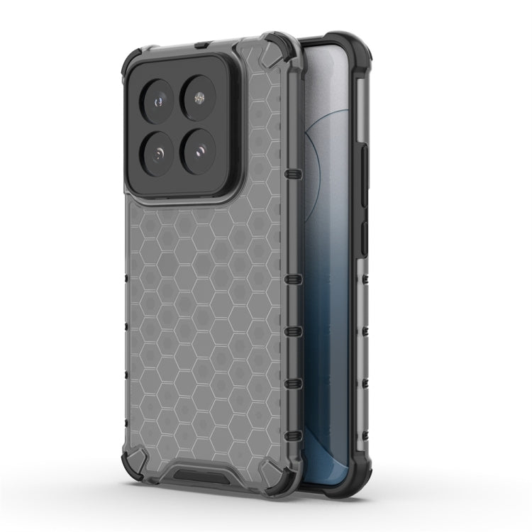 For Xiaomi 14 Pro Shockproof Honeycomb Phone Case(Black) - 14 Pro Cases by buy2fix | Online Shopping UK | buy2fix